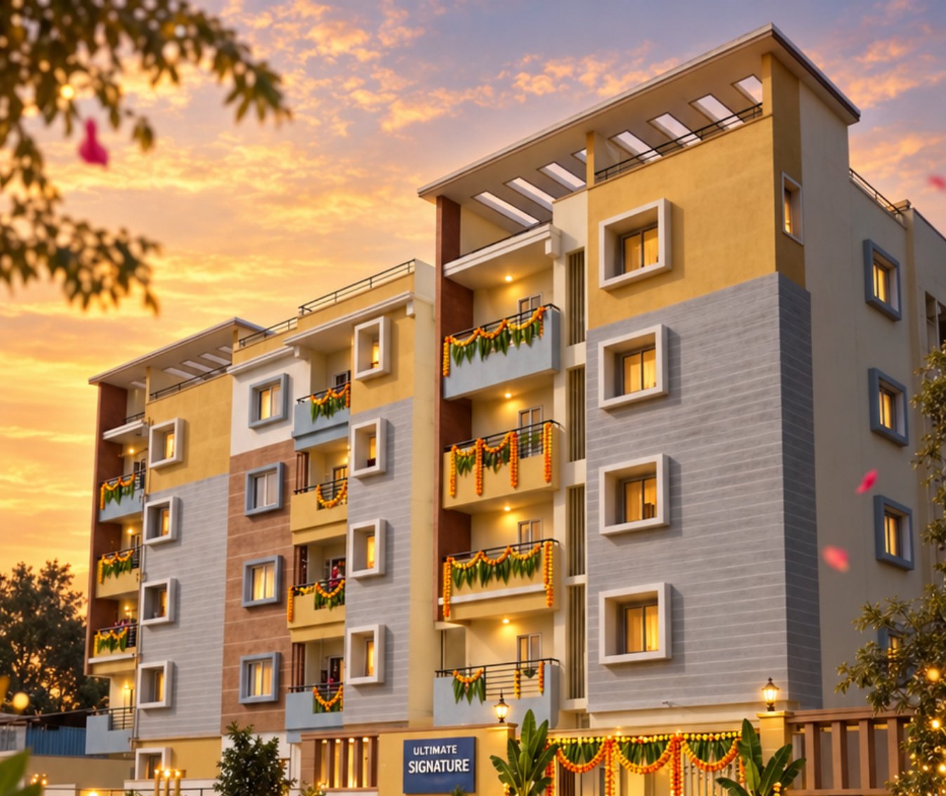 Ultimate Signature apartment decorated for Ganesha Chaturthi